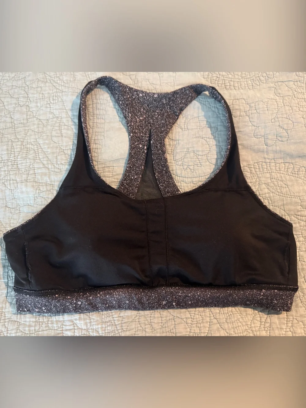 Lululemon athletica Women's Sparkle Black Racerback Sports Bra